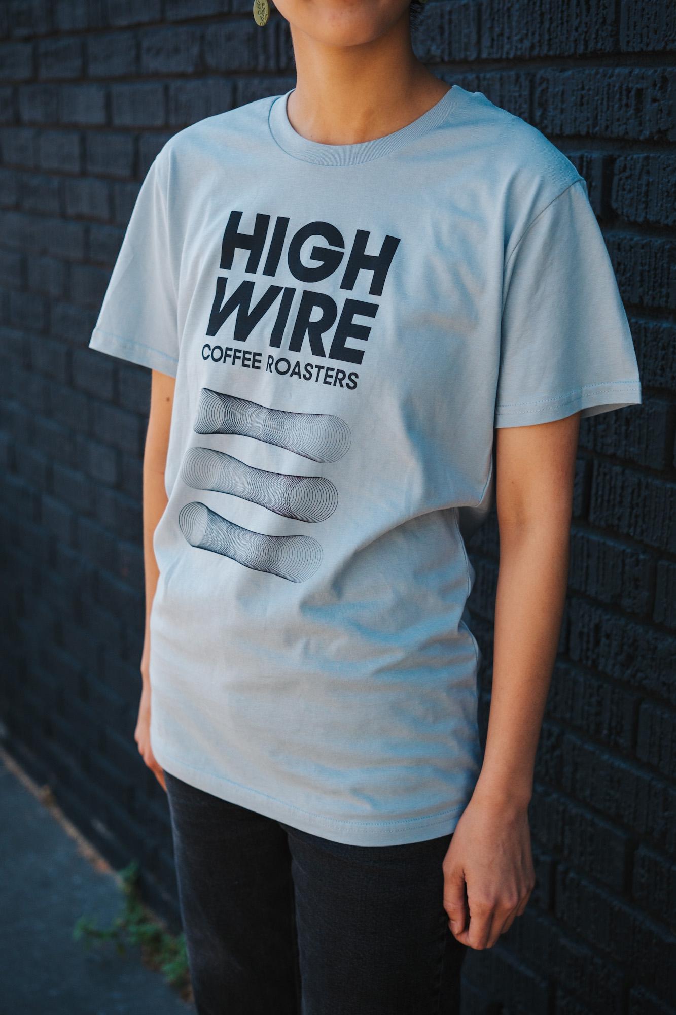 Summer Blue T-Shirt - Highwire Coffee Roasters