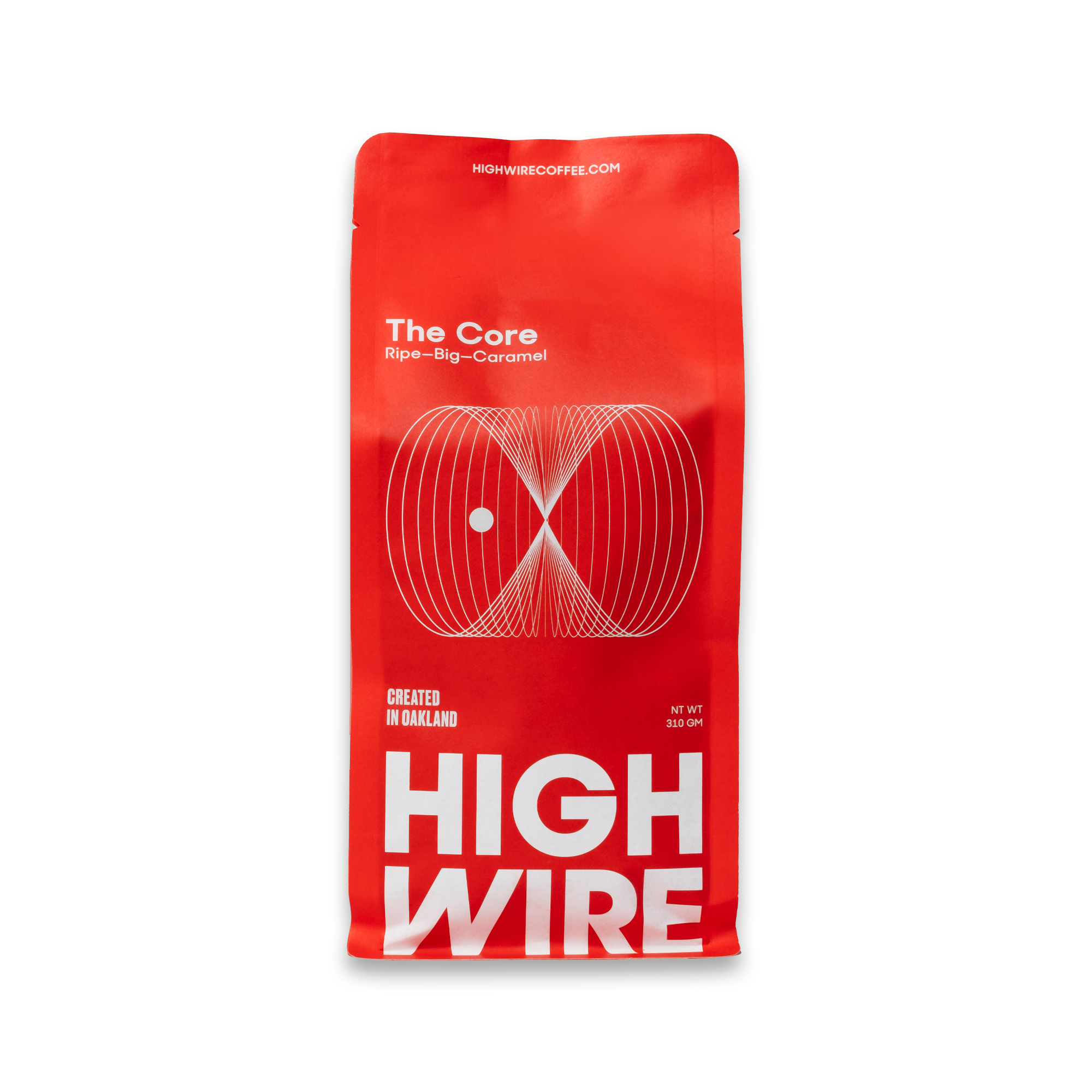 A bag of Highwire's The Core coffee