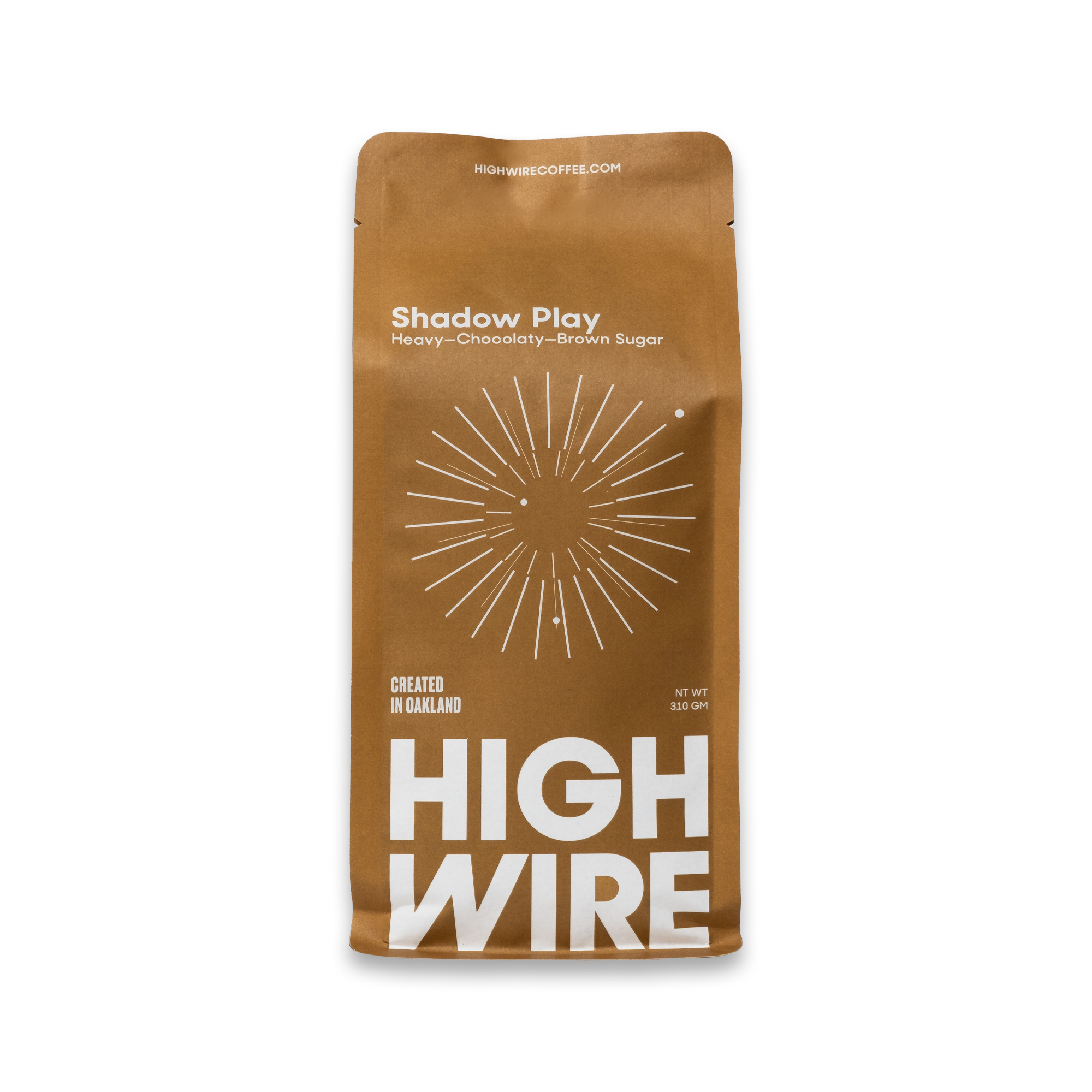 A bag of Highwire's Shadow Play coffee