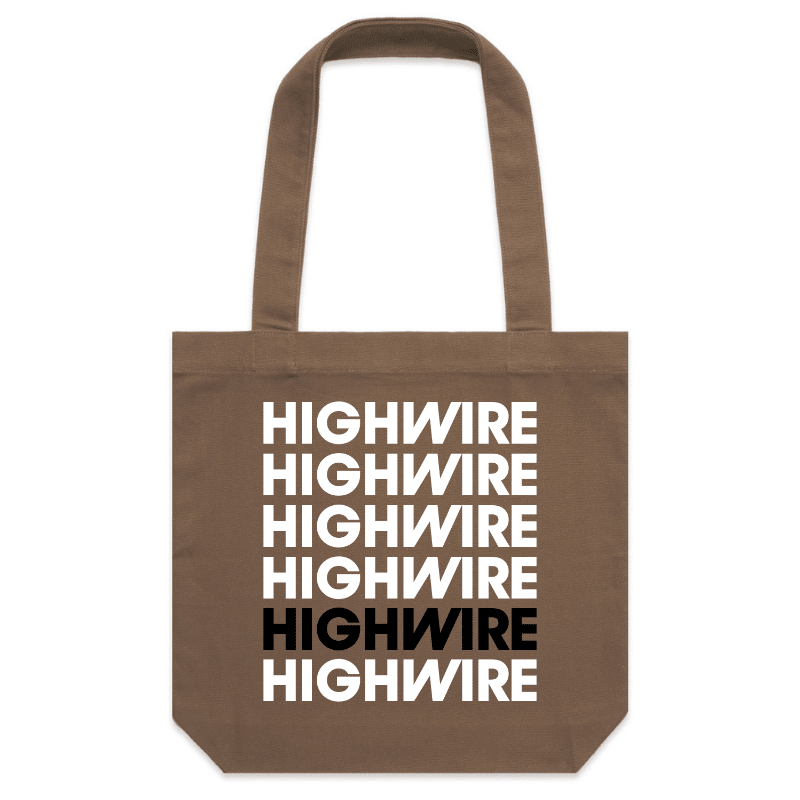 Highwire Tote Bag - Walnut Brown - Highwire Coffee Roasters