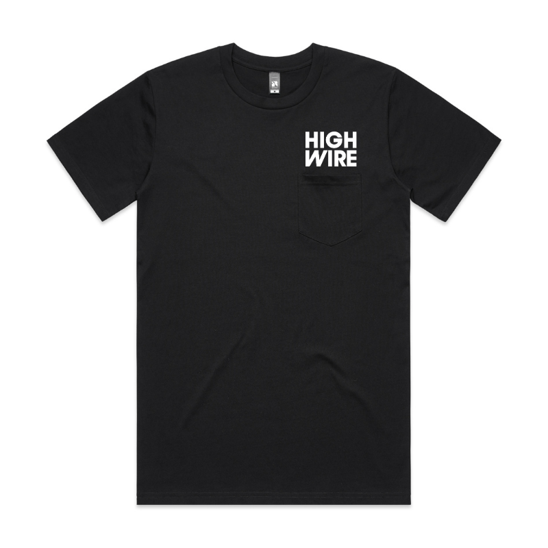 Black Pocket Tee - Highwire Coffee Roasters