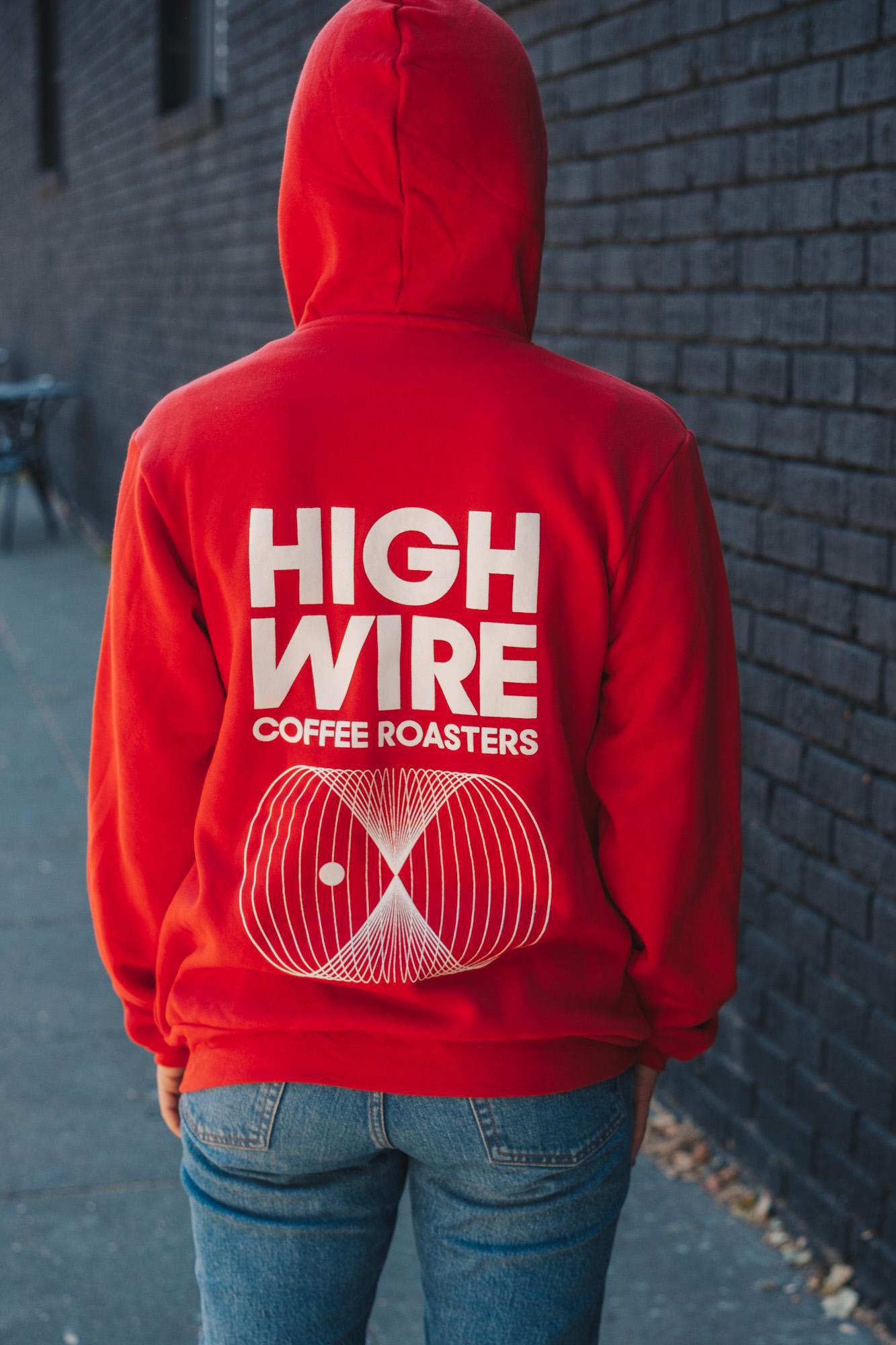 Core Red Hoodie - Highwire Coffee Roasters