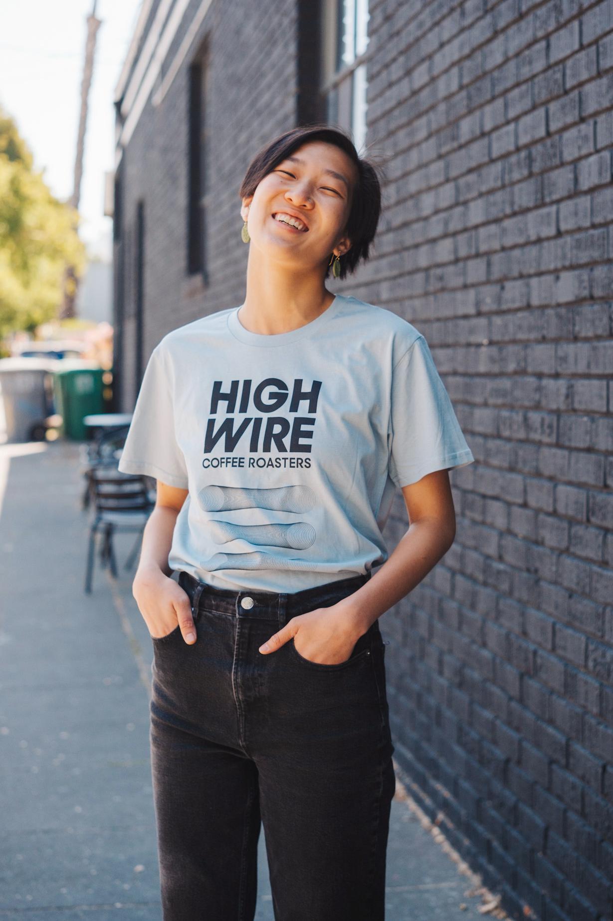 Summer Blue T-Shirt - Highwire Coffee Roasters
